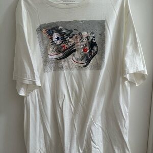 Converse White T-Shirt XXL